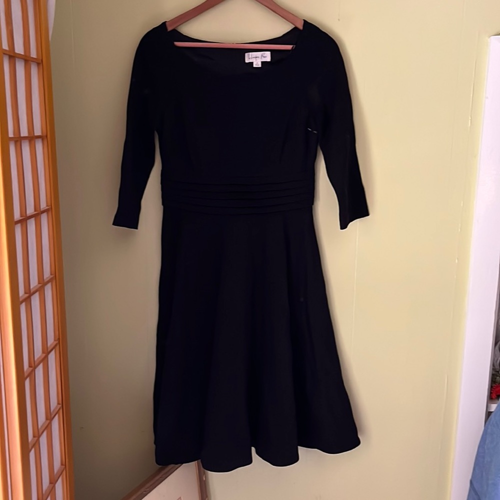 Harper Rose A-line black midi dress (Nordstrom)